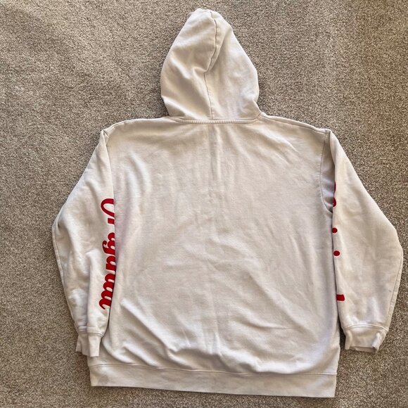 Vintage Disney Mickey Mouse White & Red Graphic Hoodie 3XL - Picture 2 of 5